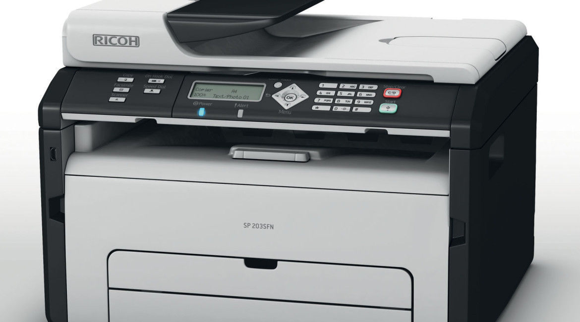 Laserová tiskárna Ricoh SP 204SN: dostupná a velmi dobře vybavená